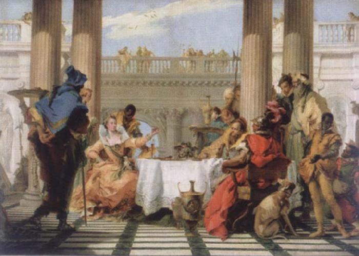 Giambattista Tiepolo The banquet of the Kleopatra